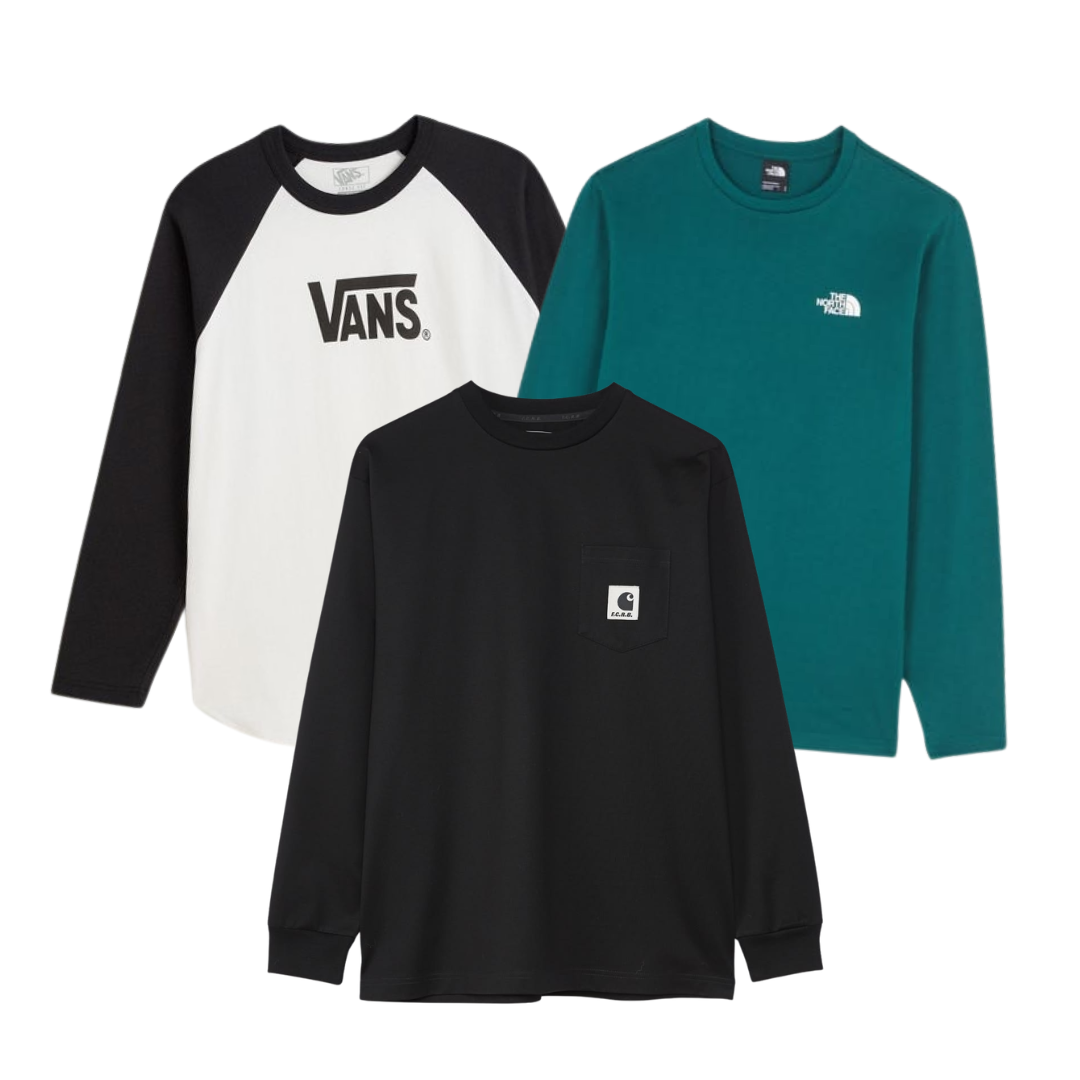 SUMMER DROP 50x Pièces Tee-Shirt Manche Longue (48H DISPATCH)