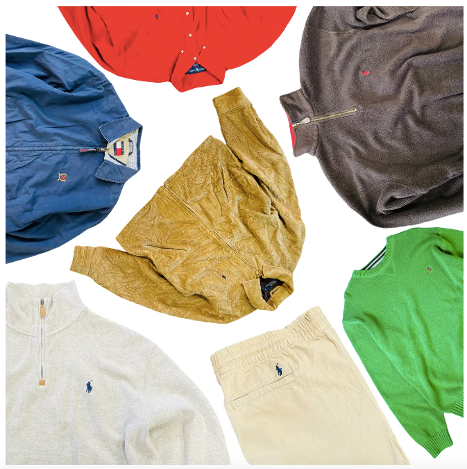 10 kg:n sekoitus Ralph Lauren/Tommy Hilfiger Premium - United Vintage United Vintage