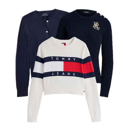 AUTUMN DROP 30 maglioni da donna Ralph Lauren/Tommy Hilfiger (SPEDIZIONE ENTRO 72 ORE)