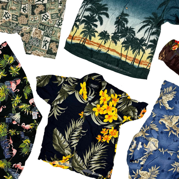 Chemise Hawaïenne Vintage Evergreen Island - Homme - Made In Hawaii - Taille M