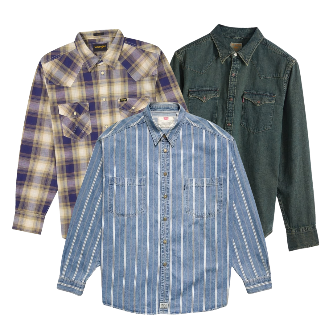AUTUMN DROP: 25 Thick-Fabric Shirts from Levi's, Wrangler, and Lee (48-Hour Shipping)