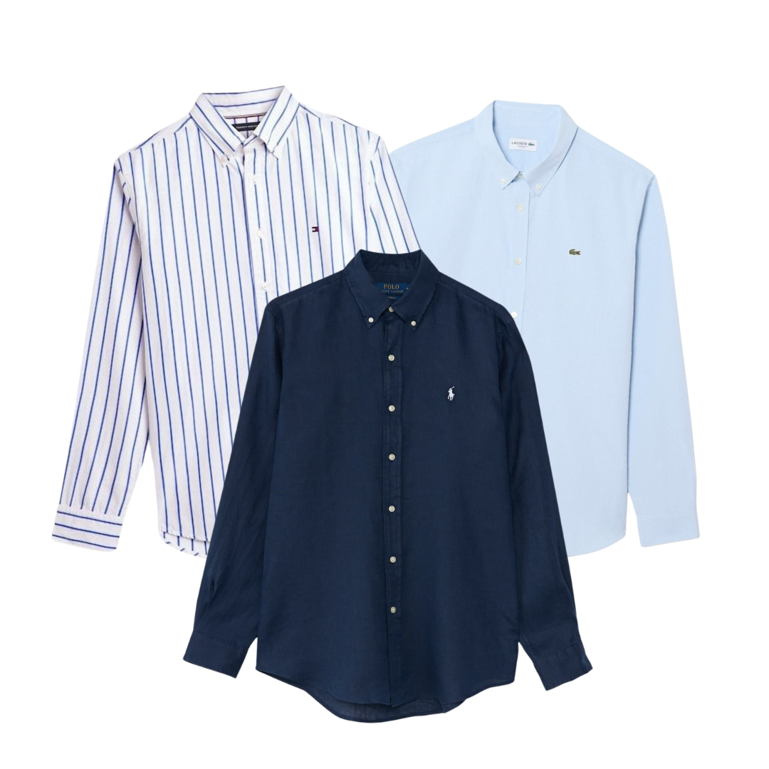 JUNE DROP 25x Pieces Chemise Ralph Lauren/Lacoste/Tommy Hilfiger