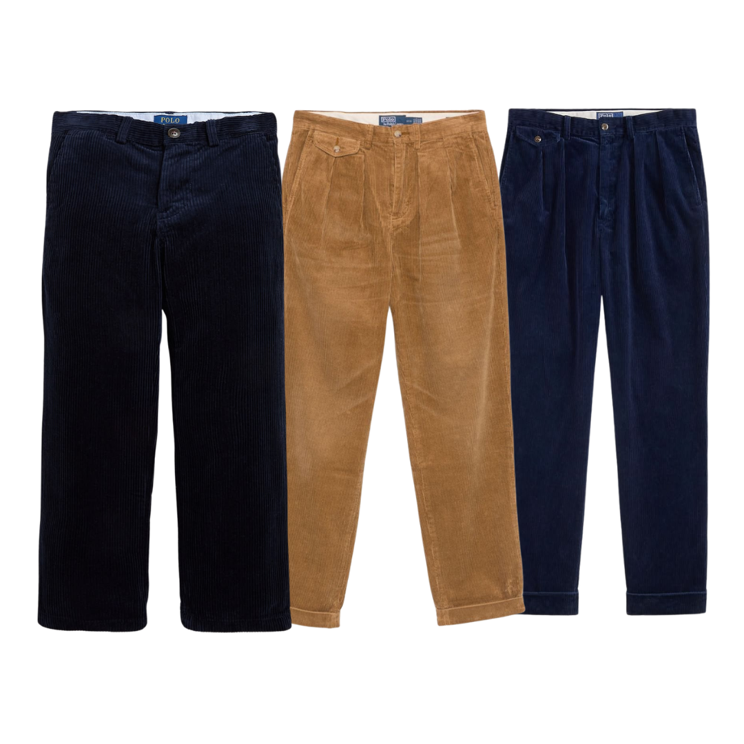 AUTUMN DROP 10x Pièces Pantalon Velour Ralph Lauren (72H DISPATCH)