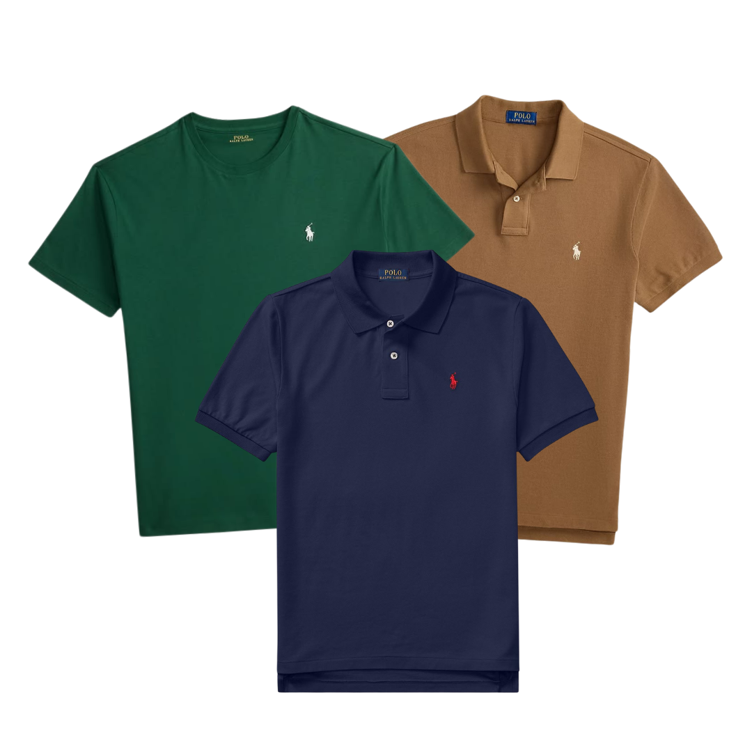 SUMMER DROP: 25 Stück Polohemden und T-Shirts von Ralph Lauren (Versand innerhalb von 48 Stunden)