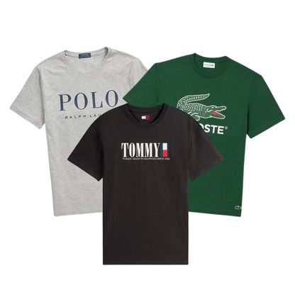 JUNE DROP 50x Pièces Tee-shirt Ralph Lauren/Lacoste/Tommy Hilfiger