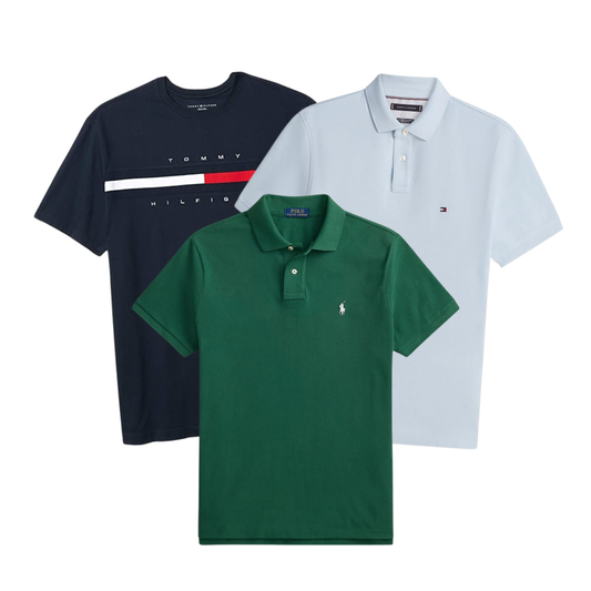 AUTUMN DROP 50x Pièces Tee-shirt & Polo Ralph Lauren / Lacoste / Tommy Hilfiger (48H DISPATCH)