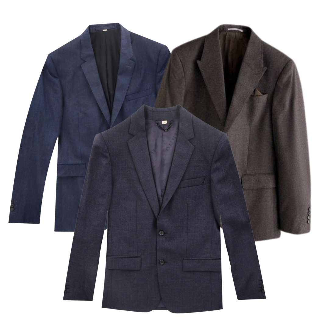 AUTUMN DROP 10x Pieces Veste Costume Laine Burberry (72H DISPATCH)