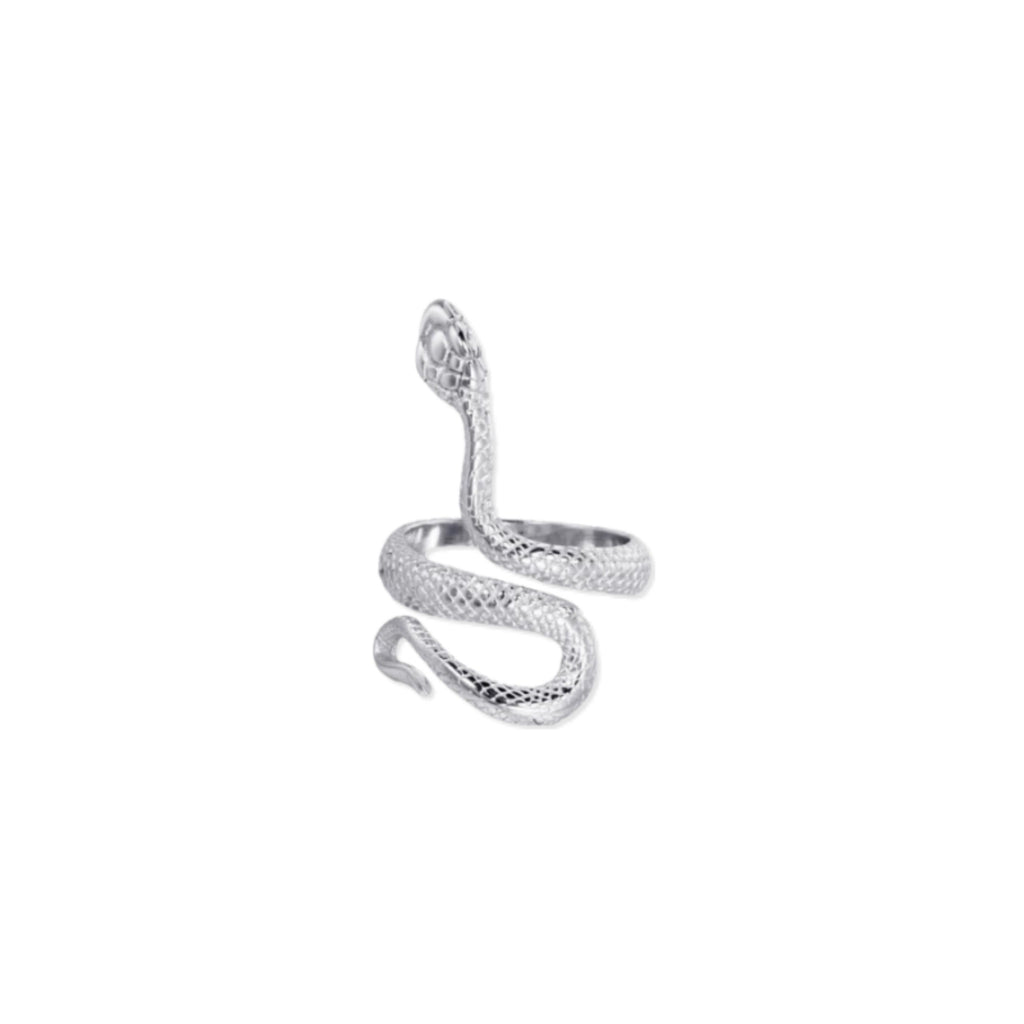 Anillo serpiente de plata
