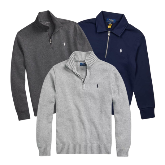 Pre-ordine Mix 10x Pieces Ralph Lauren Felpa 1/4 Zip Premium