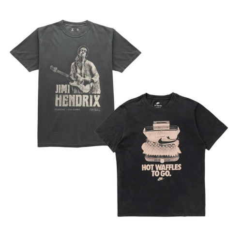 T-shirt vintage nere stampate - United Vintage