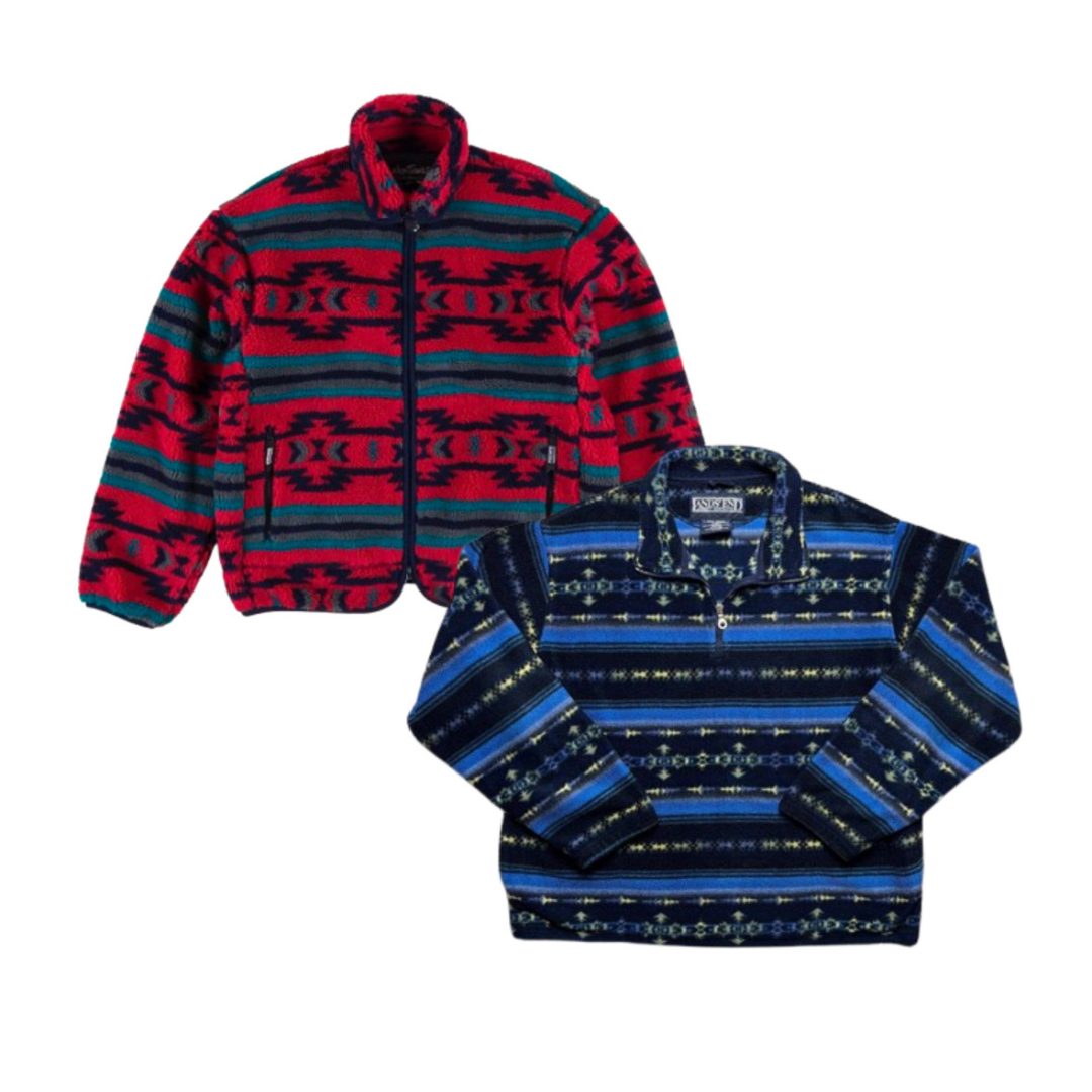 Set van 35 vintage fleeces in crazy-stijl - United Vintage