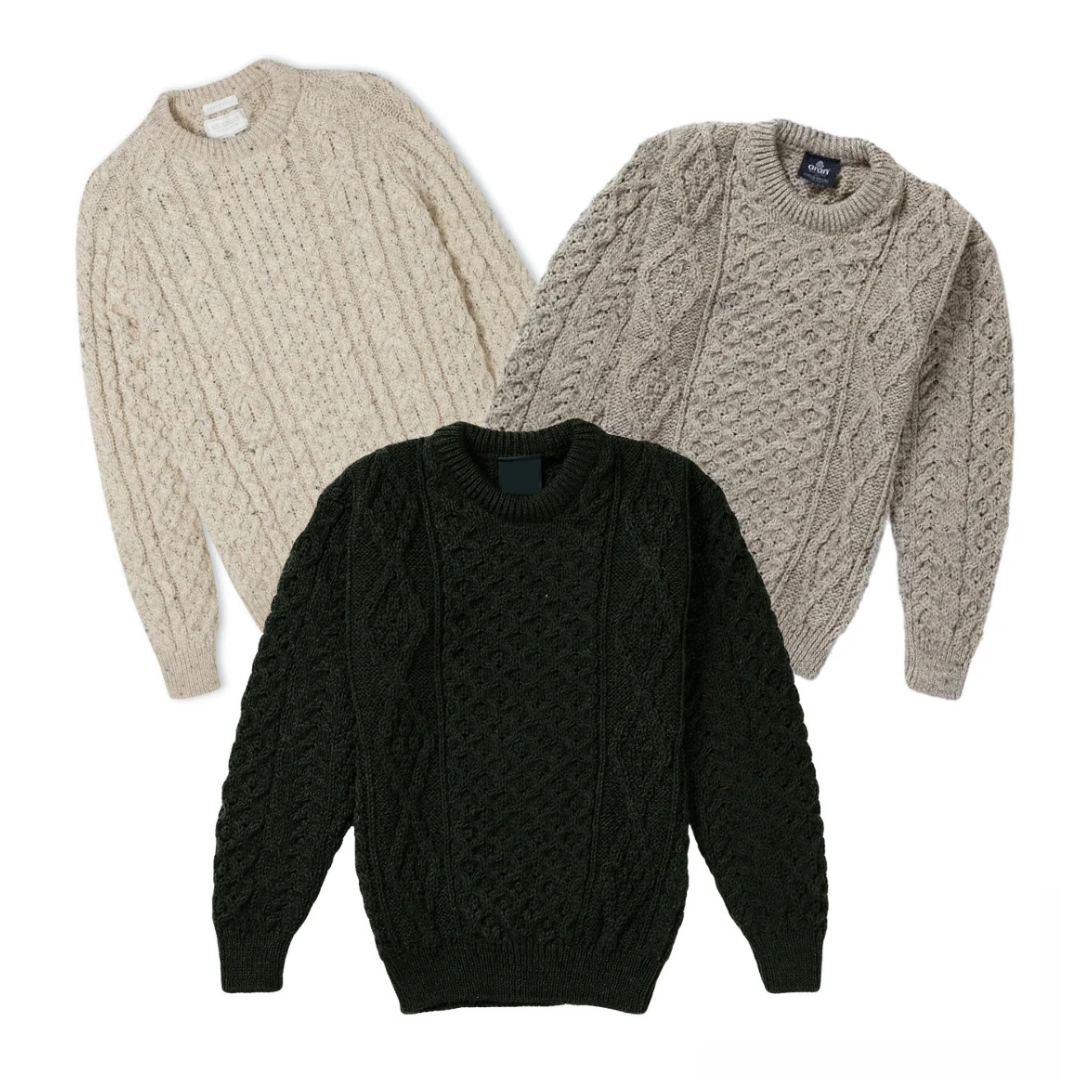 Vooruitbestelling 40x Stuks Vintage Fisherman-stijl wollen trui