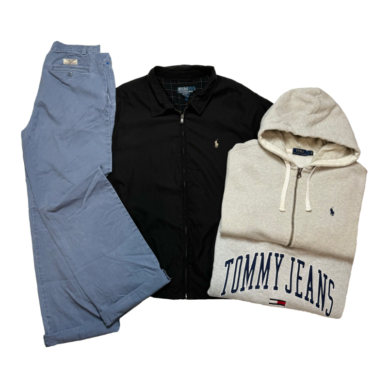 Premium set uniseks kleding van Ralph Lauren en Tommy Hilfiger