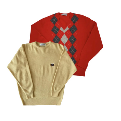 Set van 15 vintage Burberry-truien van topkwaliteit - United Vintage