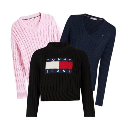 Pré-encomenda Mix 10 kg Pulôver Tommy Hilfiger Mulher (10 kg comprados = 10 kg OFERTA)